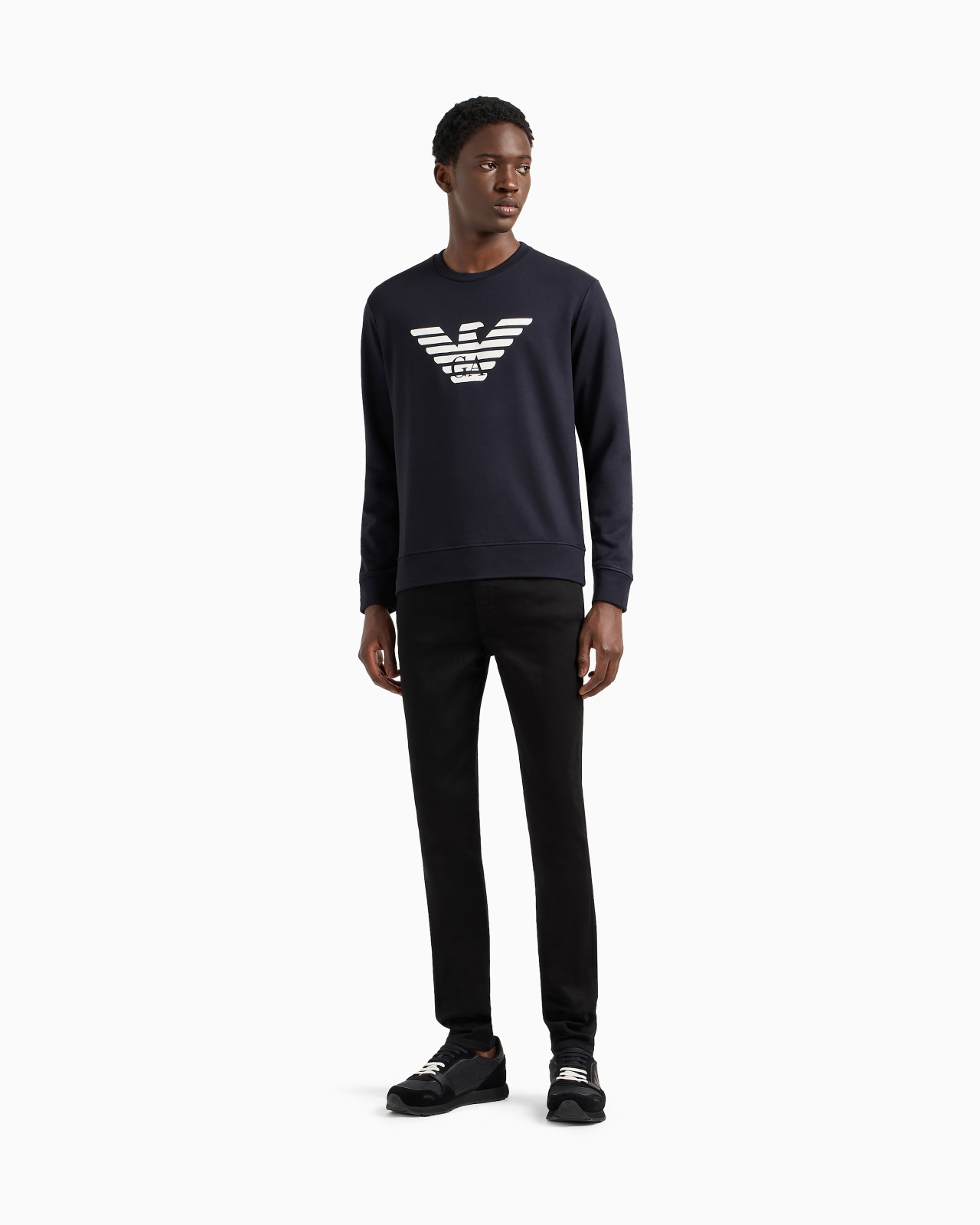 Modal-blend sweatshirt with logo print - 2