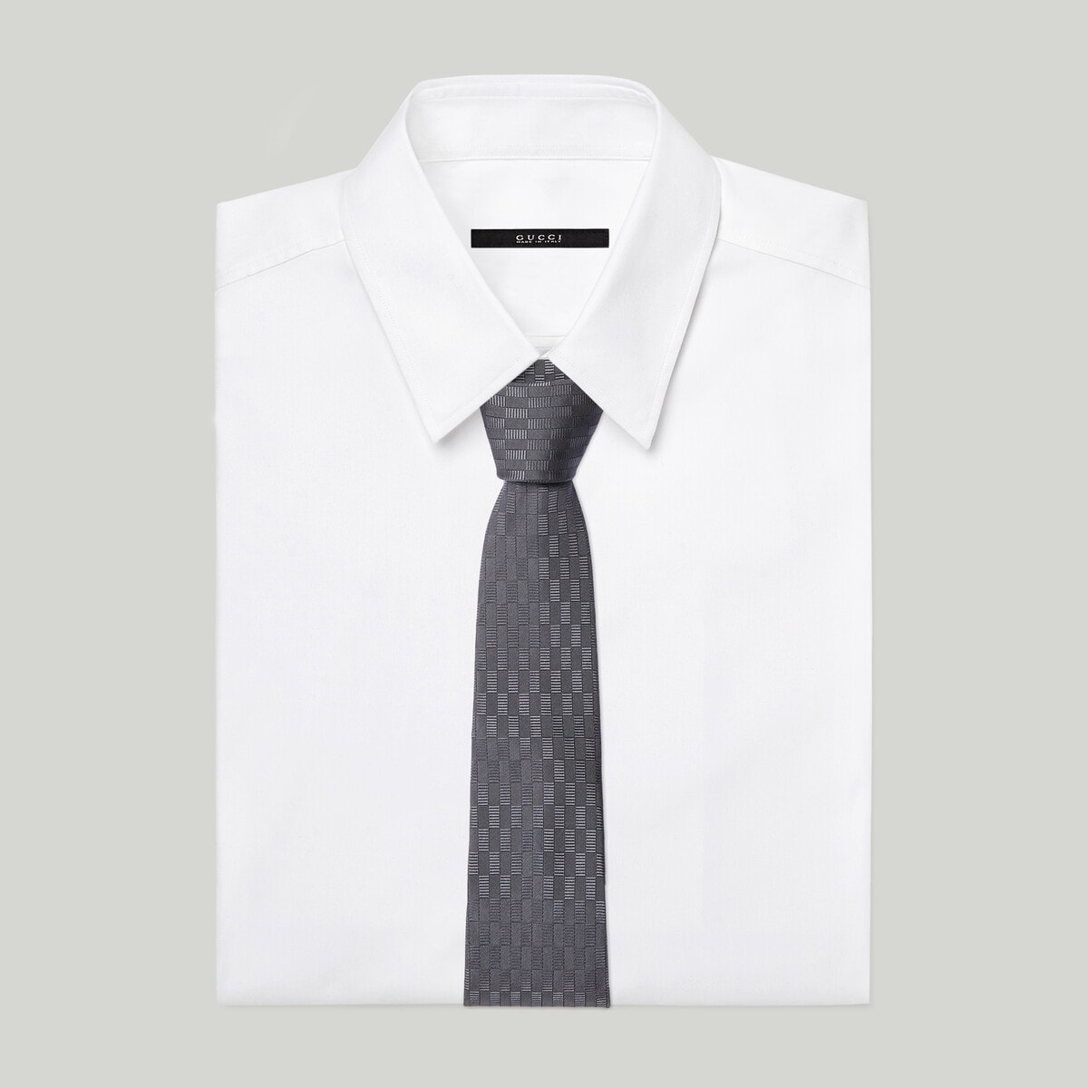Geometric silk jacquard tie - 2