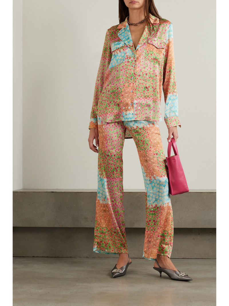 SIEDRÉS Micla Floral-print Crepon Shirt outlook