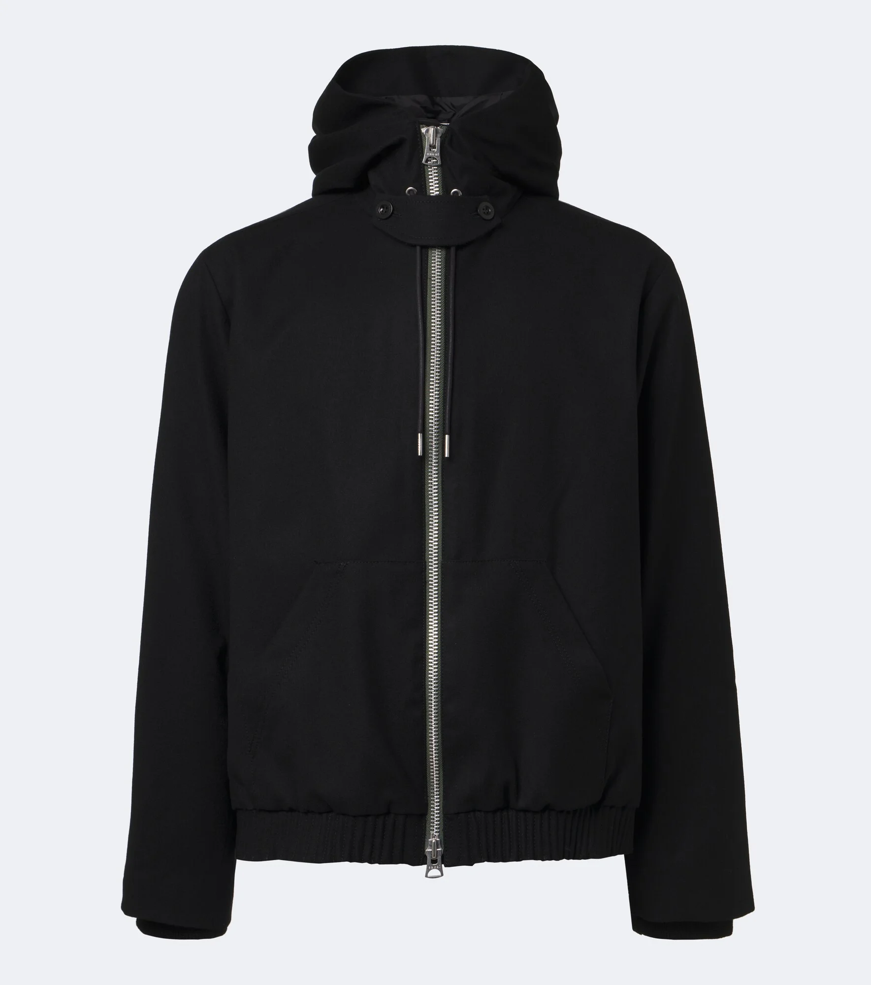 Hooded wool jacket - 1