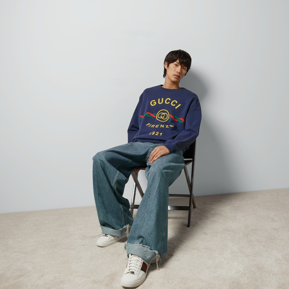 Cotton 'Gucci Firenze 1921' sweatshirt - 2