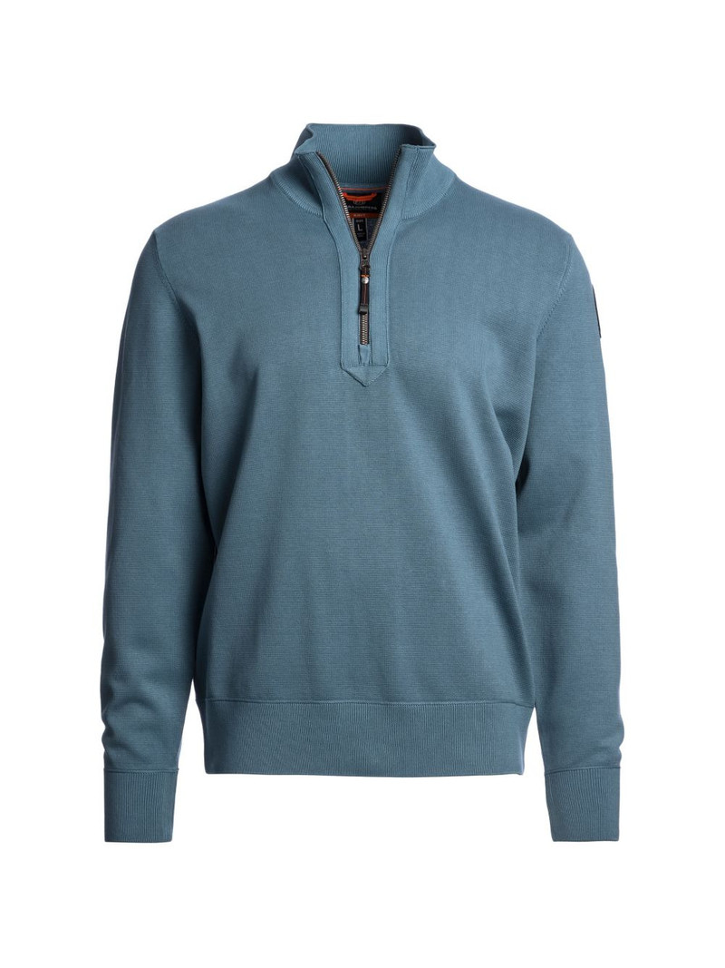 Basic Scoe quarter-zip high-neck sweater 1