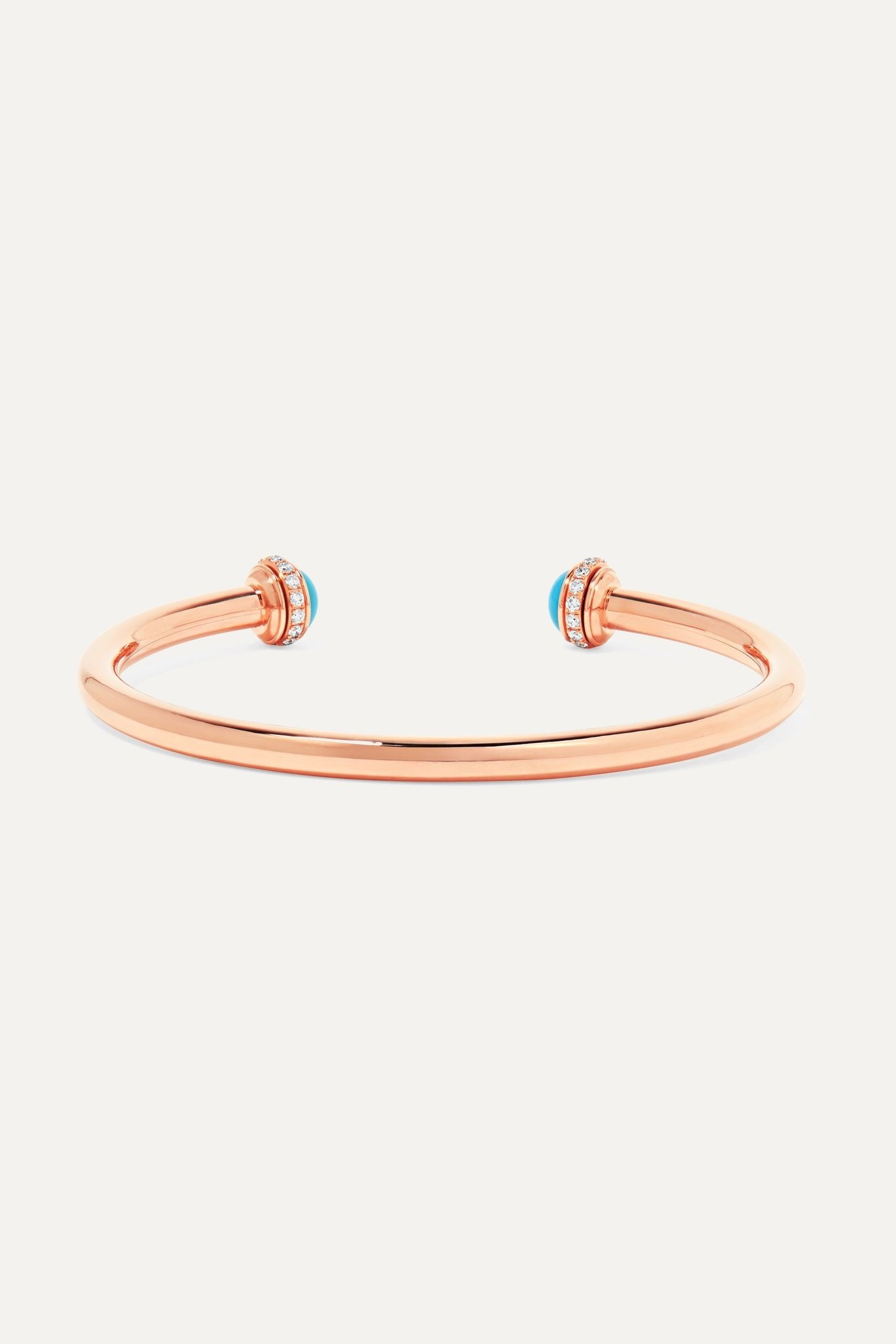 Possession 18-karat rose gold, turquoise and diamond cuff - 3