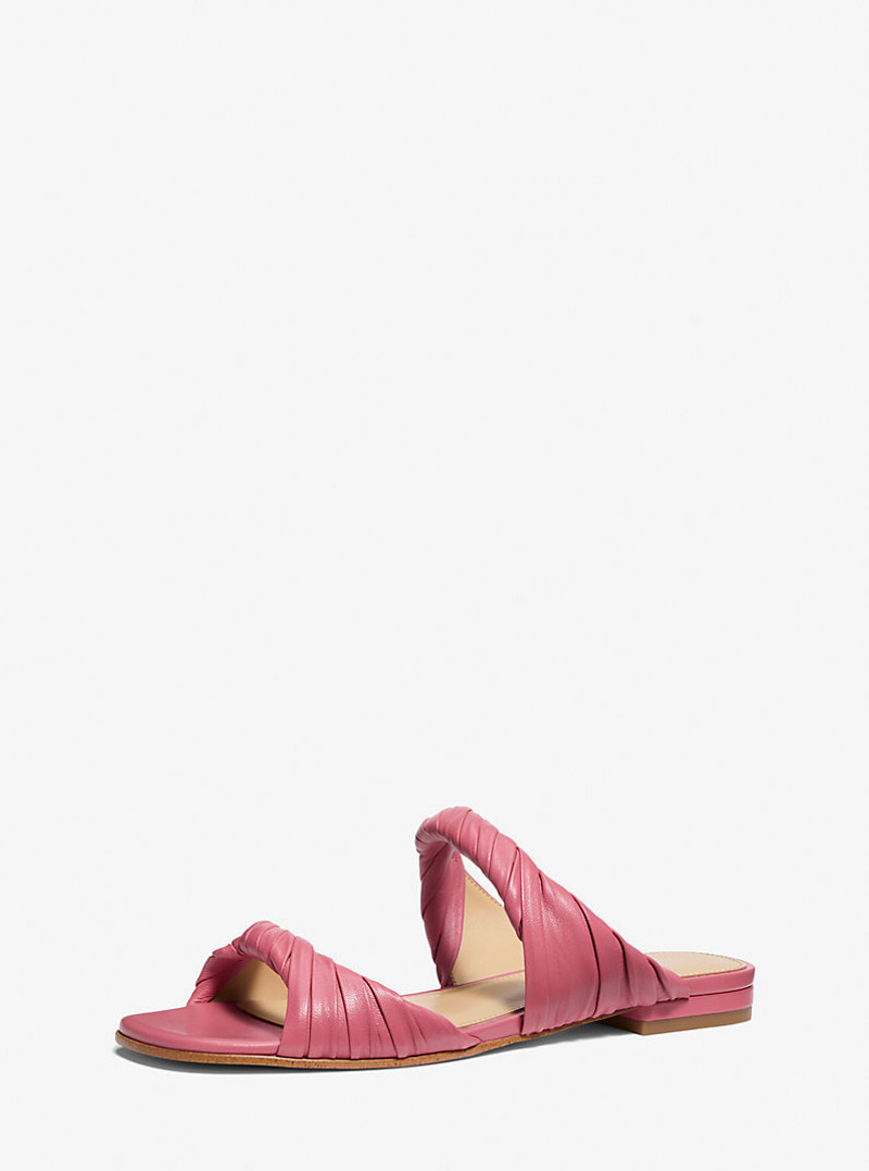 MICHAEL KORS Kiana Leather Sandal outlook