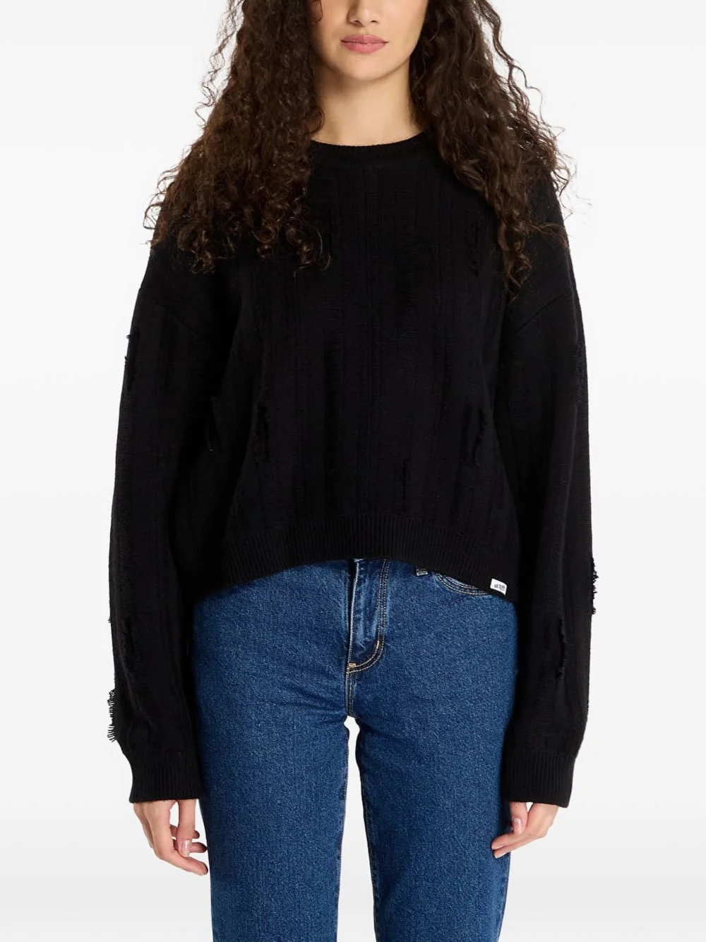 Originals Eco Distressed cotton sweater - 1