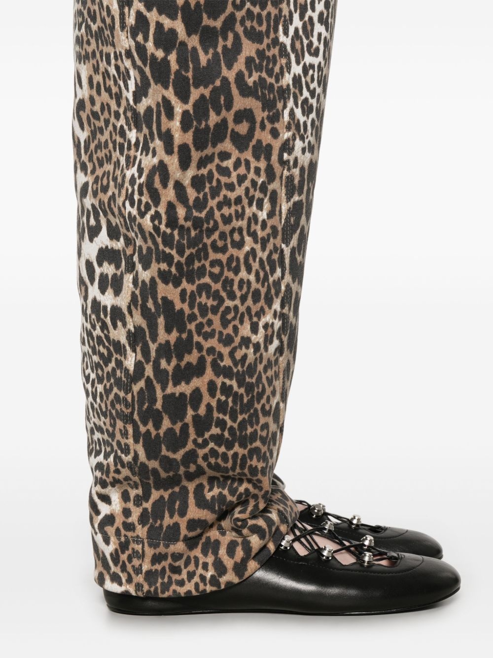 leopard-print trousers - 5