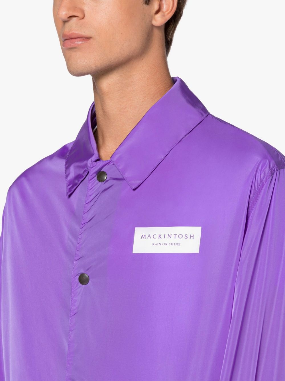 TEEMING LILAC NYLON PACKABLE COACH JACKET - 4