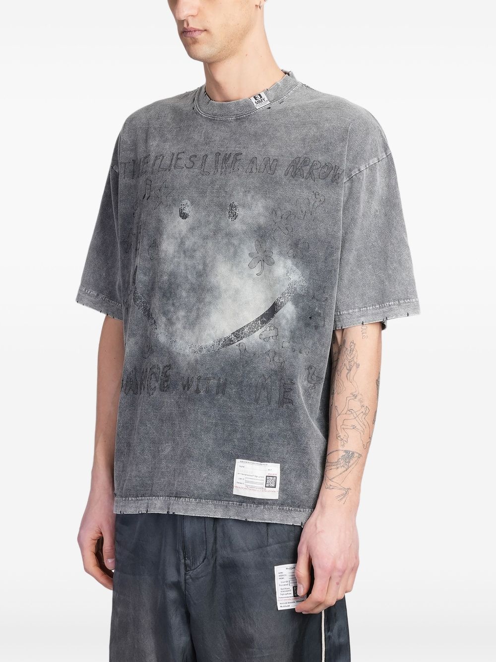 distressed T-shirt - 3