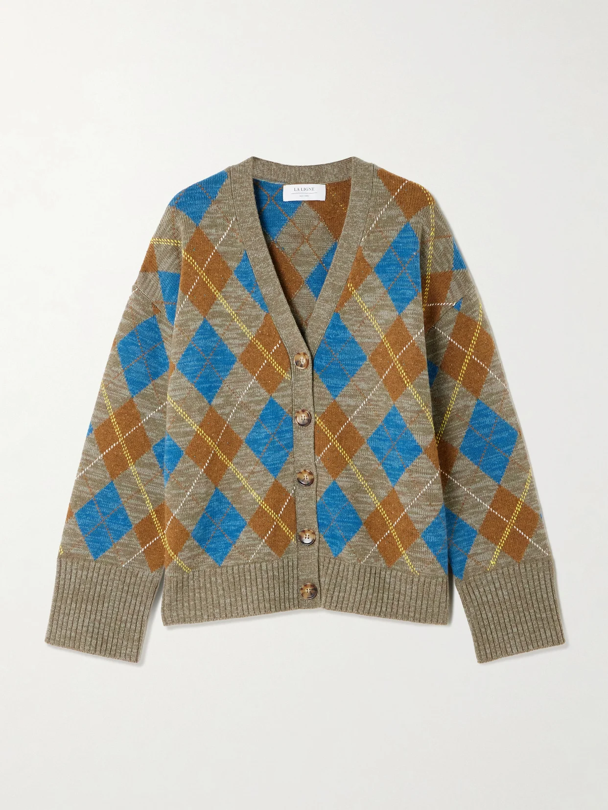 Hamish Argyle Wool And Cashmere-blend Cardigan - 1