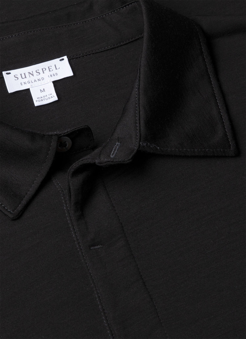 Long Sleeve Ultra‑Fine Merino Polo Shirt 4
