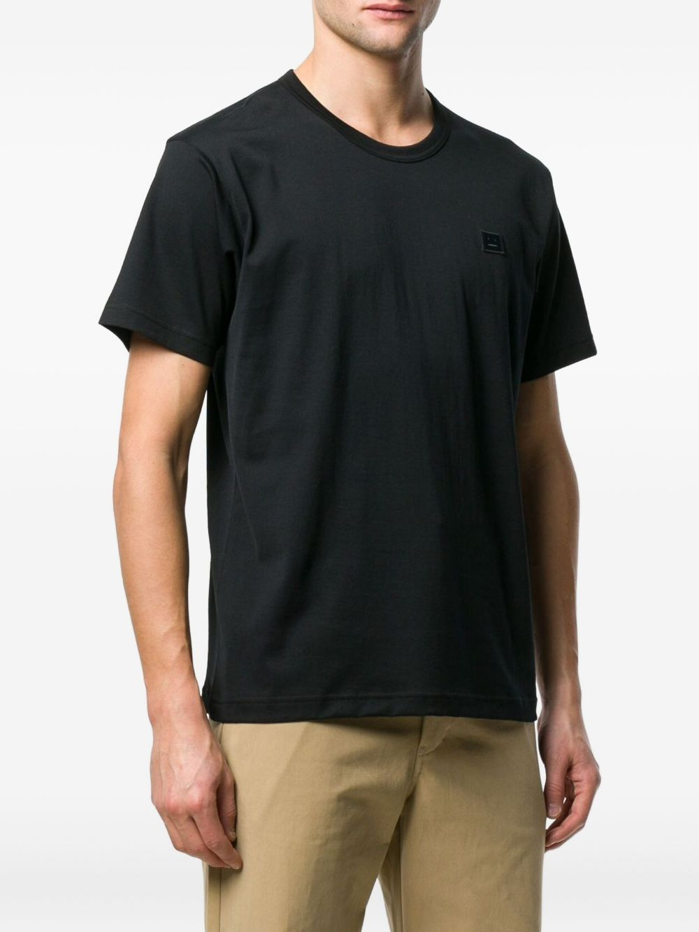 face-patch crew neck T-shirt - 3