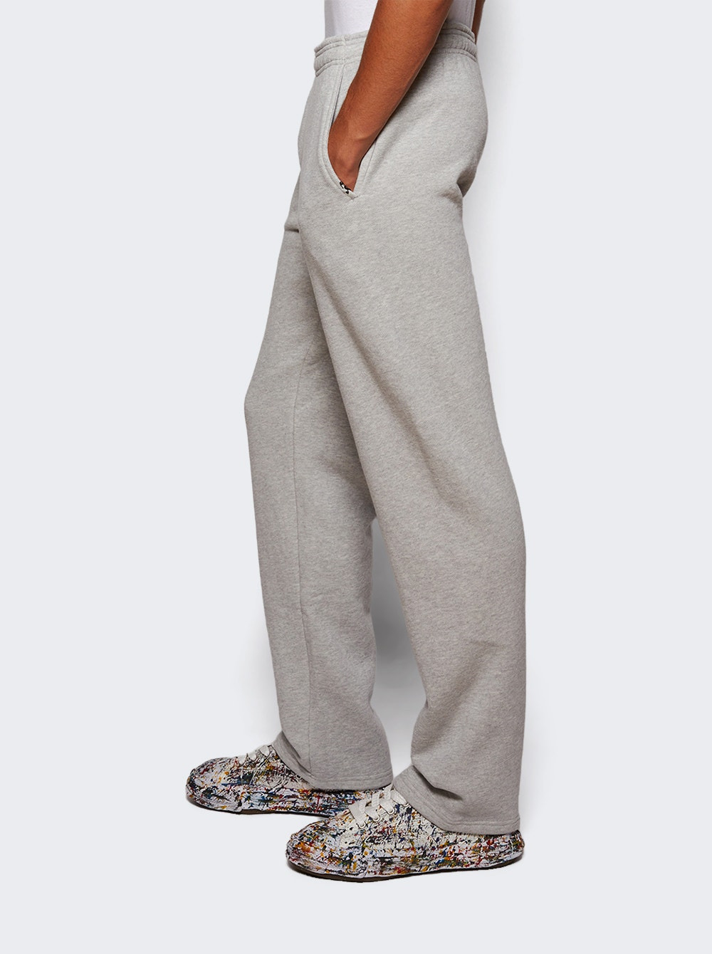 Straight Leg Sweatpant Silver - 3