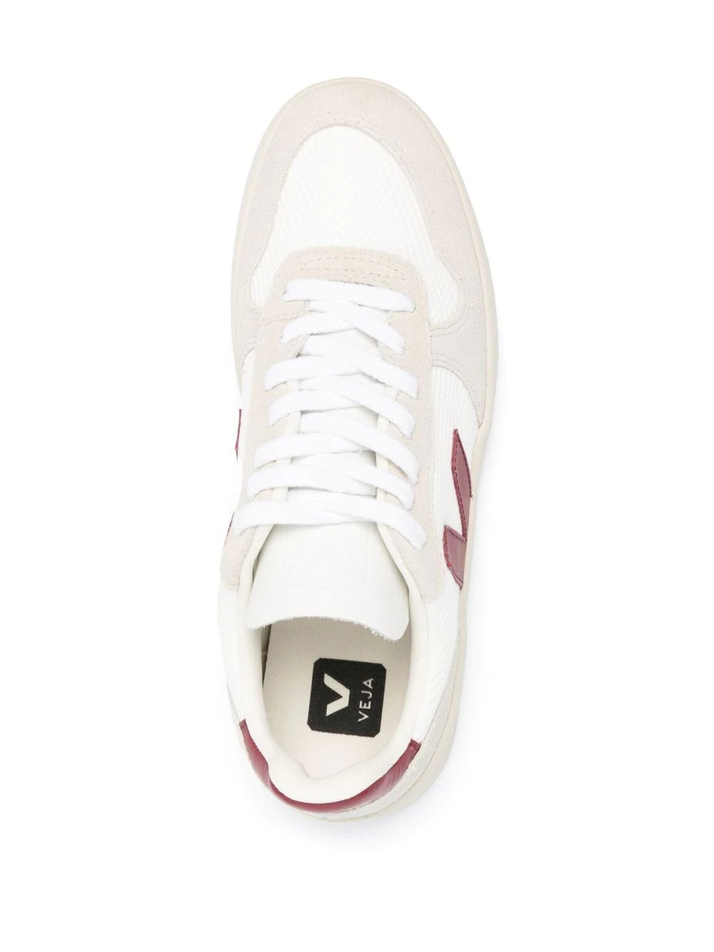 V-10 panelled lace-up sneakers - 4