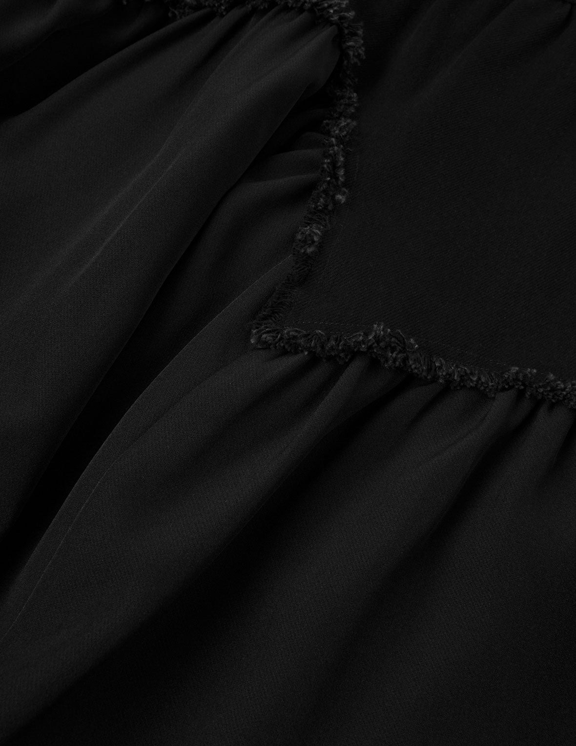 Seagull-inspired Asymmetrical Ruffles Oversized Midi Skirt - 8