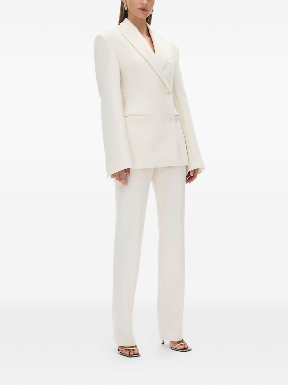 Sergio padded-shoulder blazer - 3