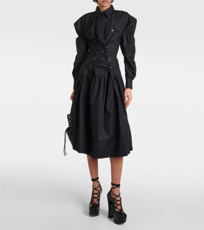 Vivienne Westwood Kate cotton poplin midi dress outlook