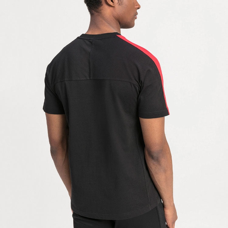 PUMA Ferrari Series Athleisure Casual Sports Splicing Round Neck Short Sleeve Black 595427-02 - 5