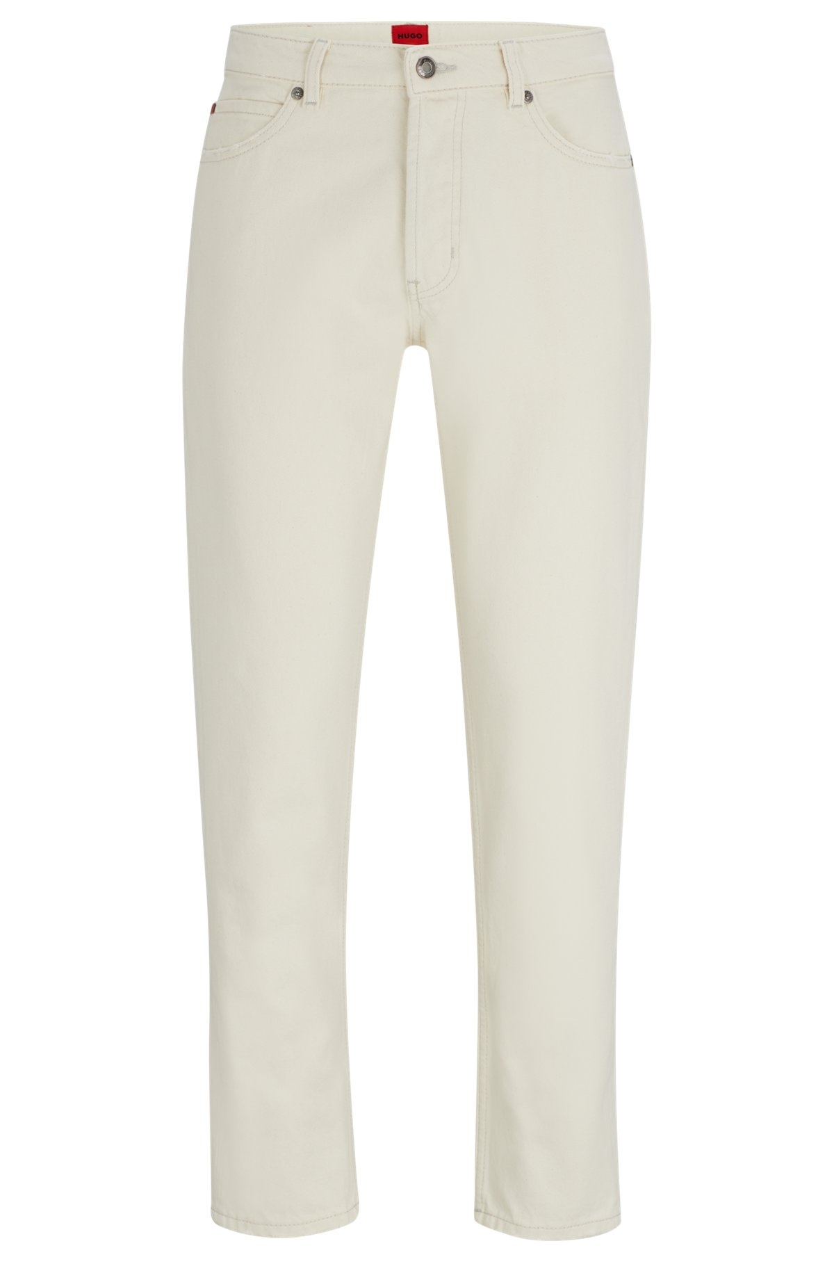 TAPERED-FIT JEANS IN NATURAL DENIM - 1