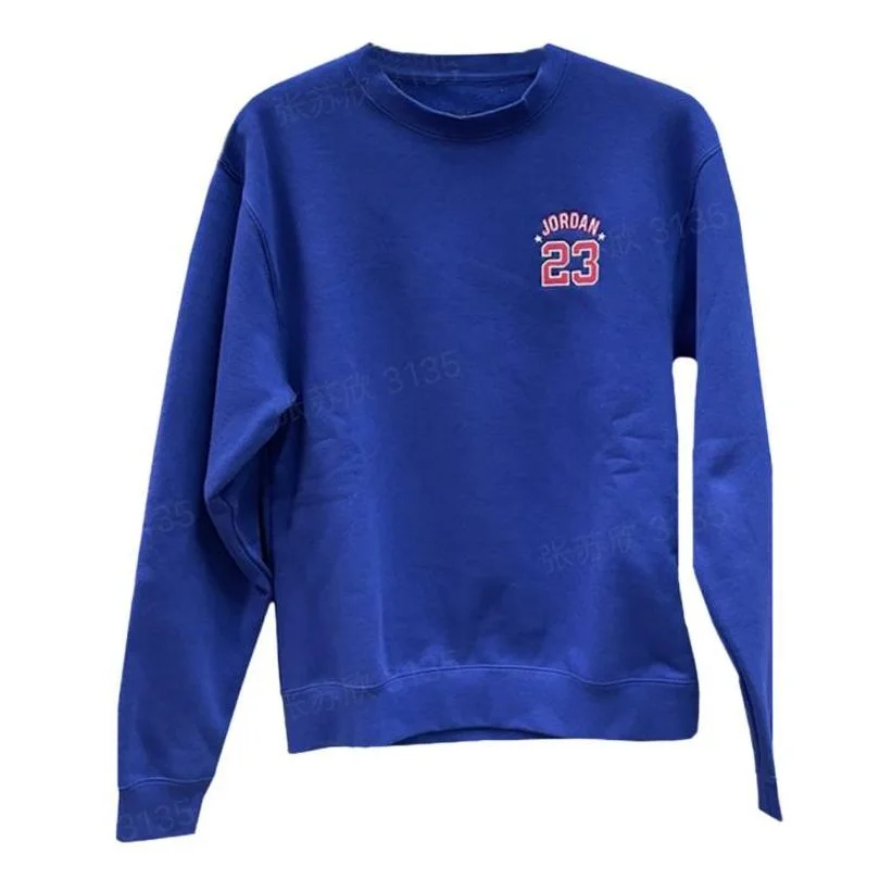 Air Jordan Fleece Crew Sweatshirt 'Blue' DR6421-455 - 1