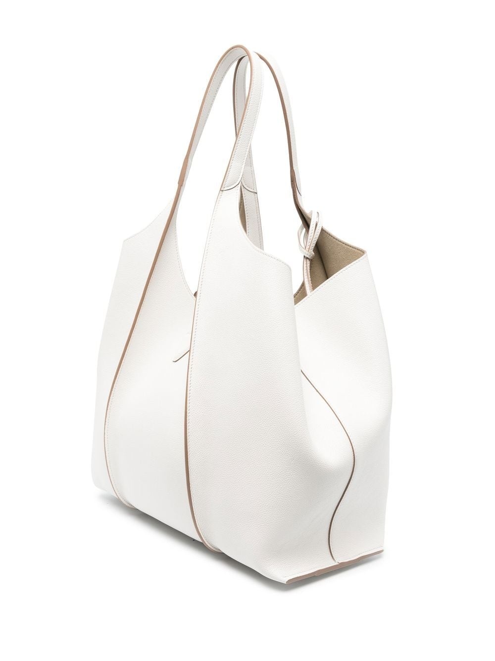 medium leather tote bag - 3