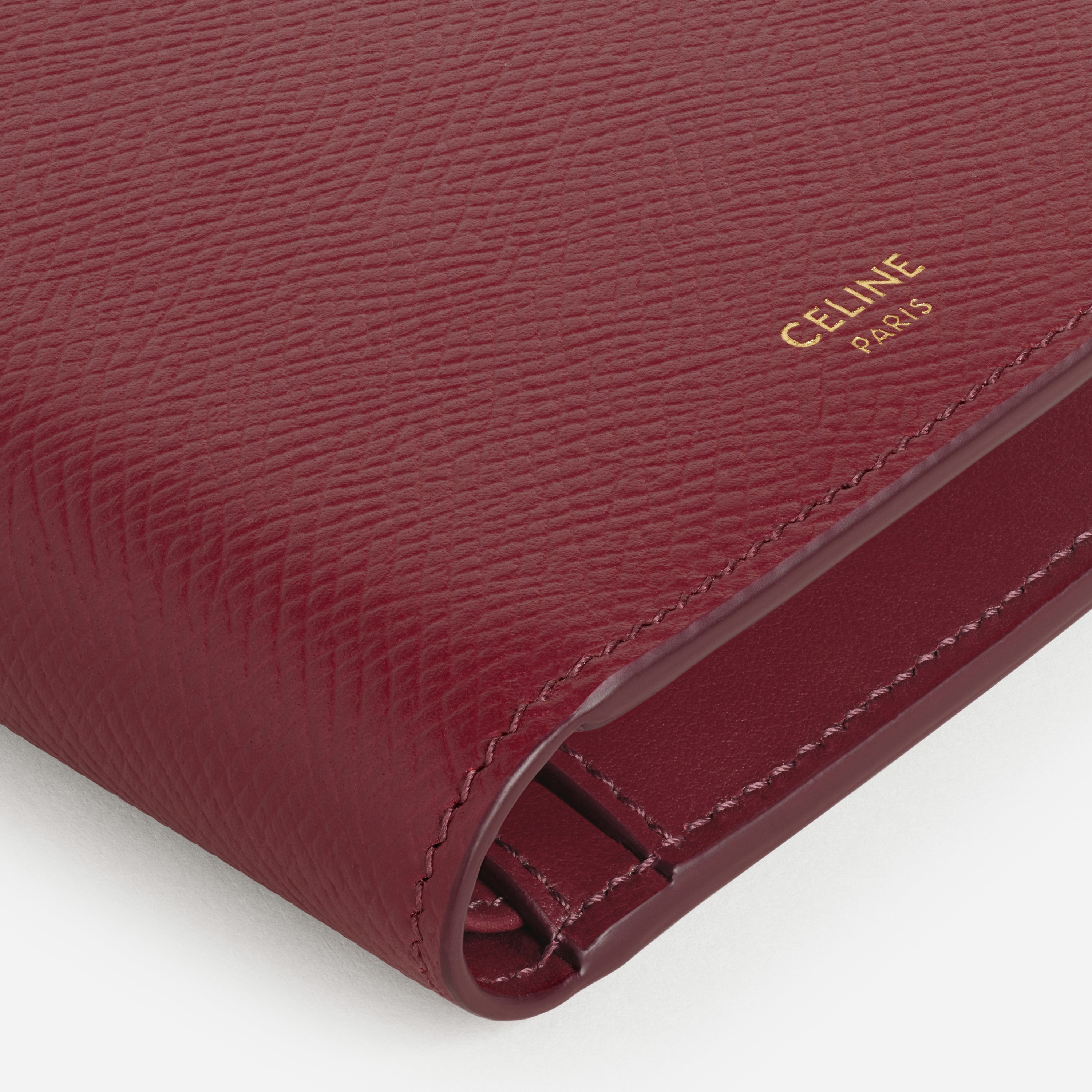 BI-FOLD WALLET WITH COIN  IN  GRAINED CALFSKIN - 5