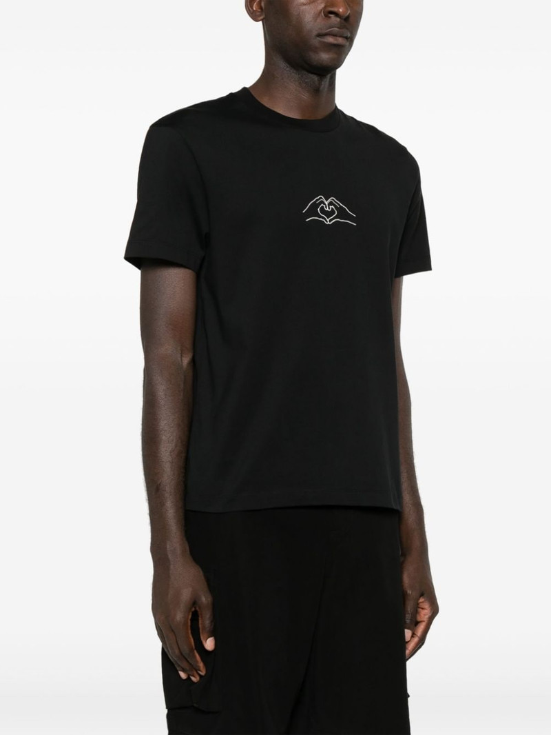 heart-shape print T-shirt 3