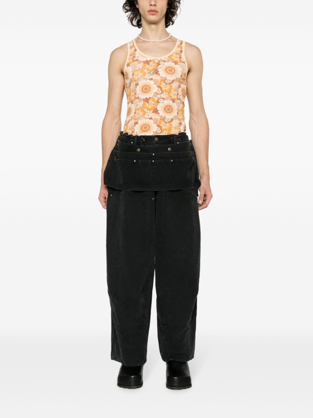 H.D. Apron wide-leg jeans - 2