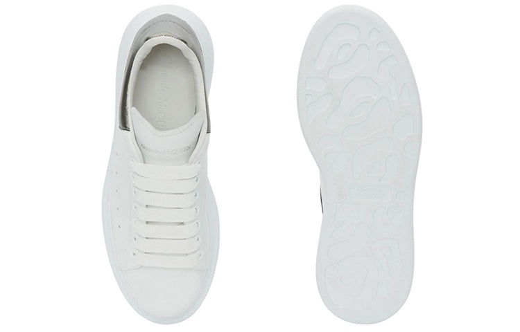 (WMNS) Alexander McQueen Oversized Sneaker 'Bleach White Silver' 553770WHFBU9042 - 5