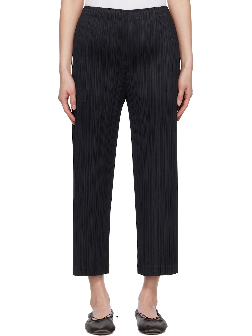 Black Thicker Bottoms 2 Trousers - 1