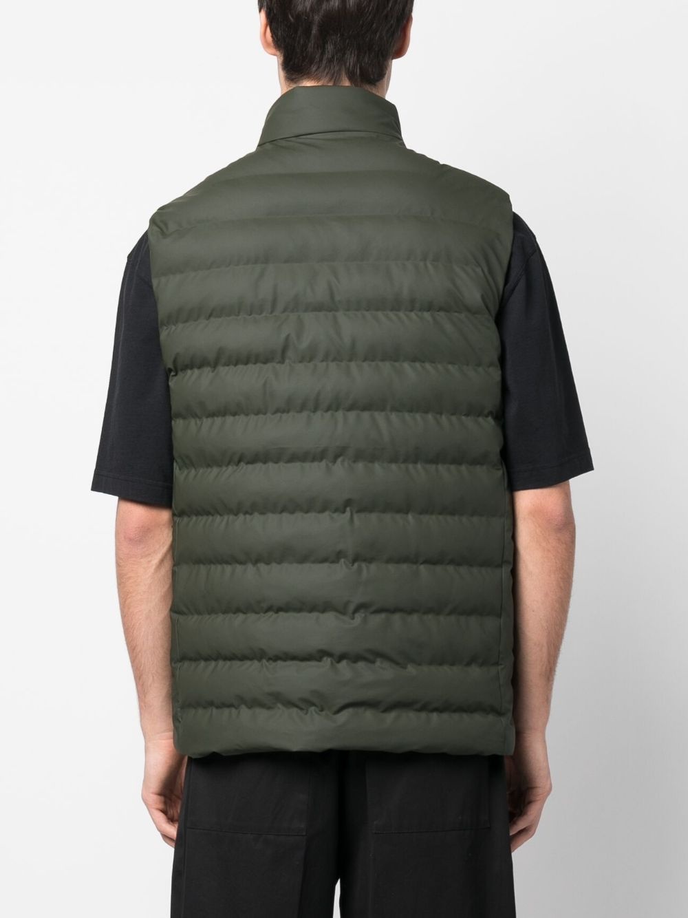 padded sleeveless puffer gilet - 4