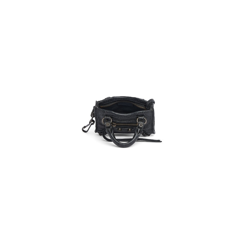 Women's Le City Micro Bag Charm in Black 5