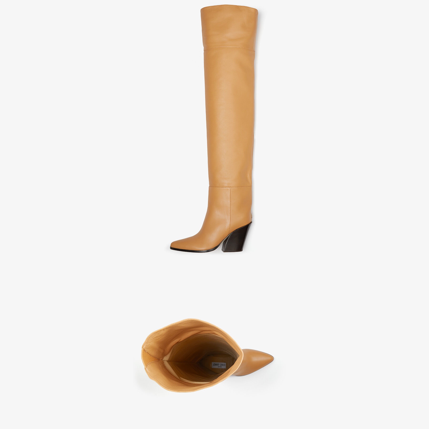 Maceo Over The Knee 85
Caramel Smooth Leather Over-The-Knee Boots - 4