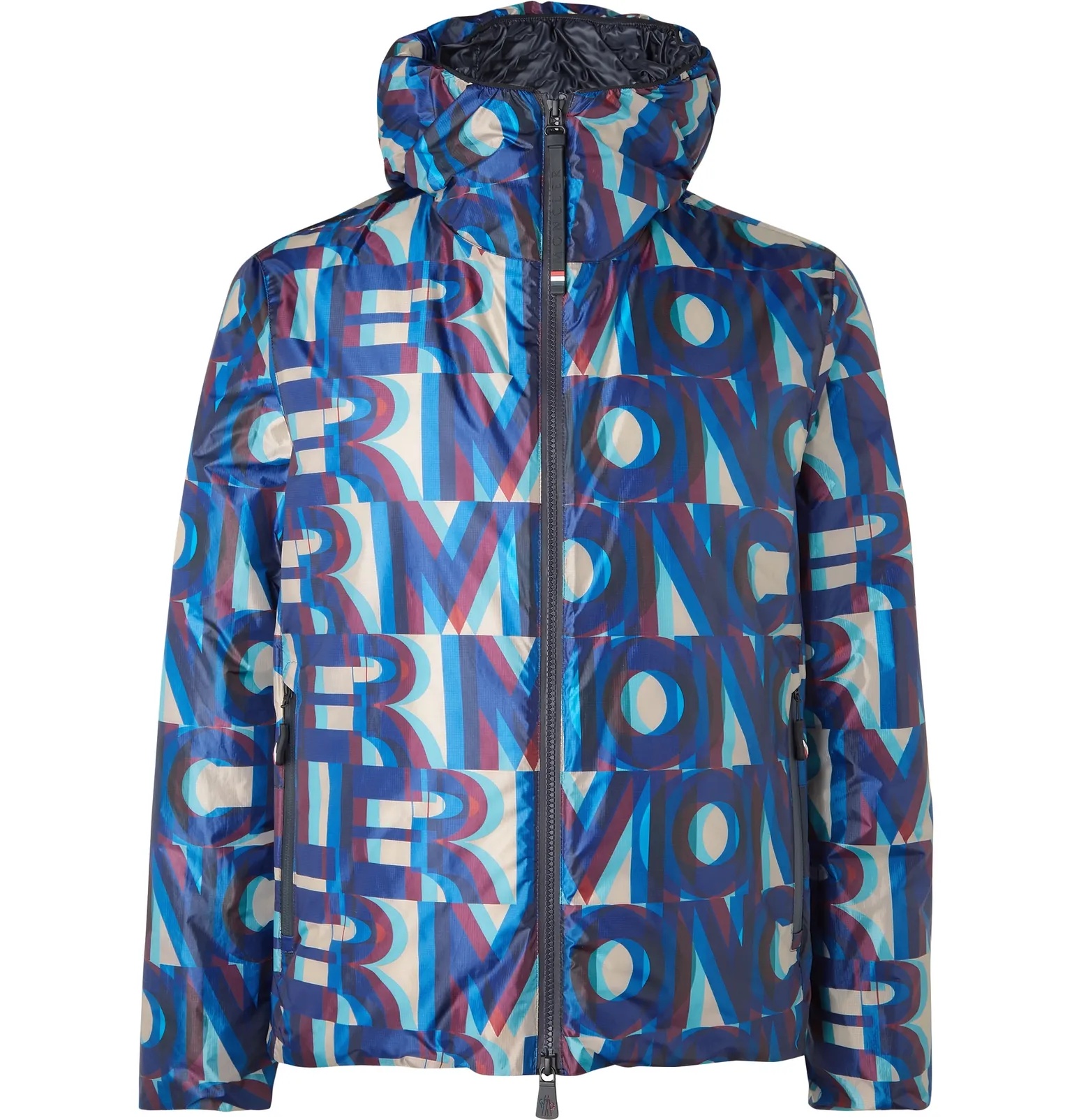 Cillian Packable Logo-Print Hooded Micro-Ripstop Down Ski Jacket - 1