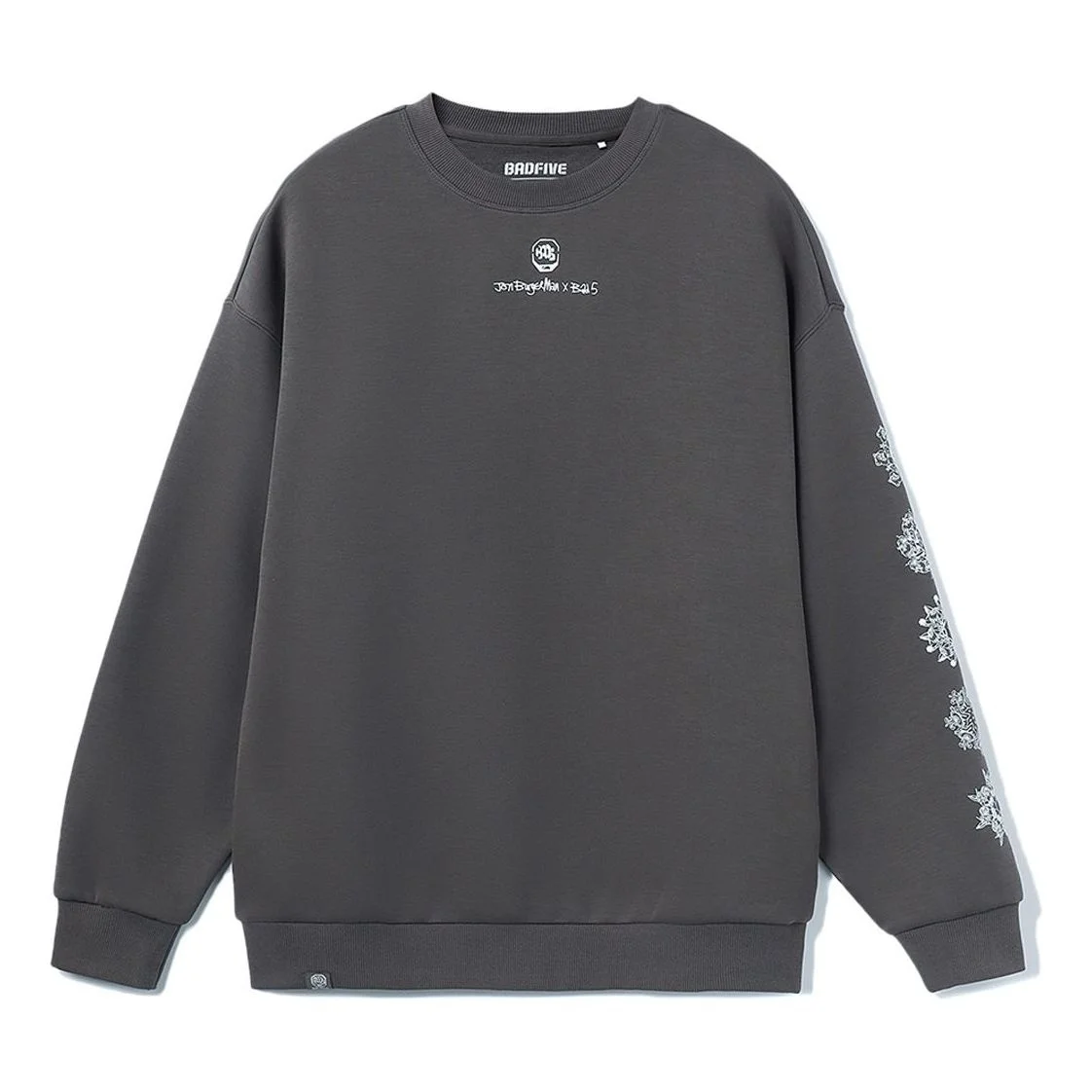 Li-Ning x Jon Burgerman BadFive Graphic Sweatshirt 'Grey' AWDR739-5 - 1