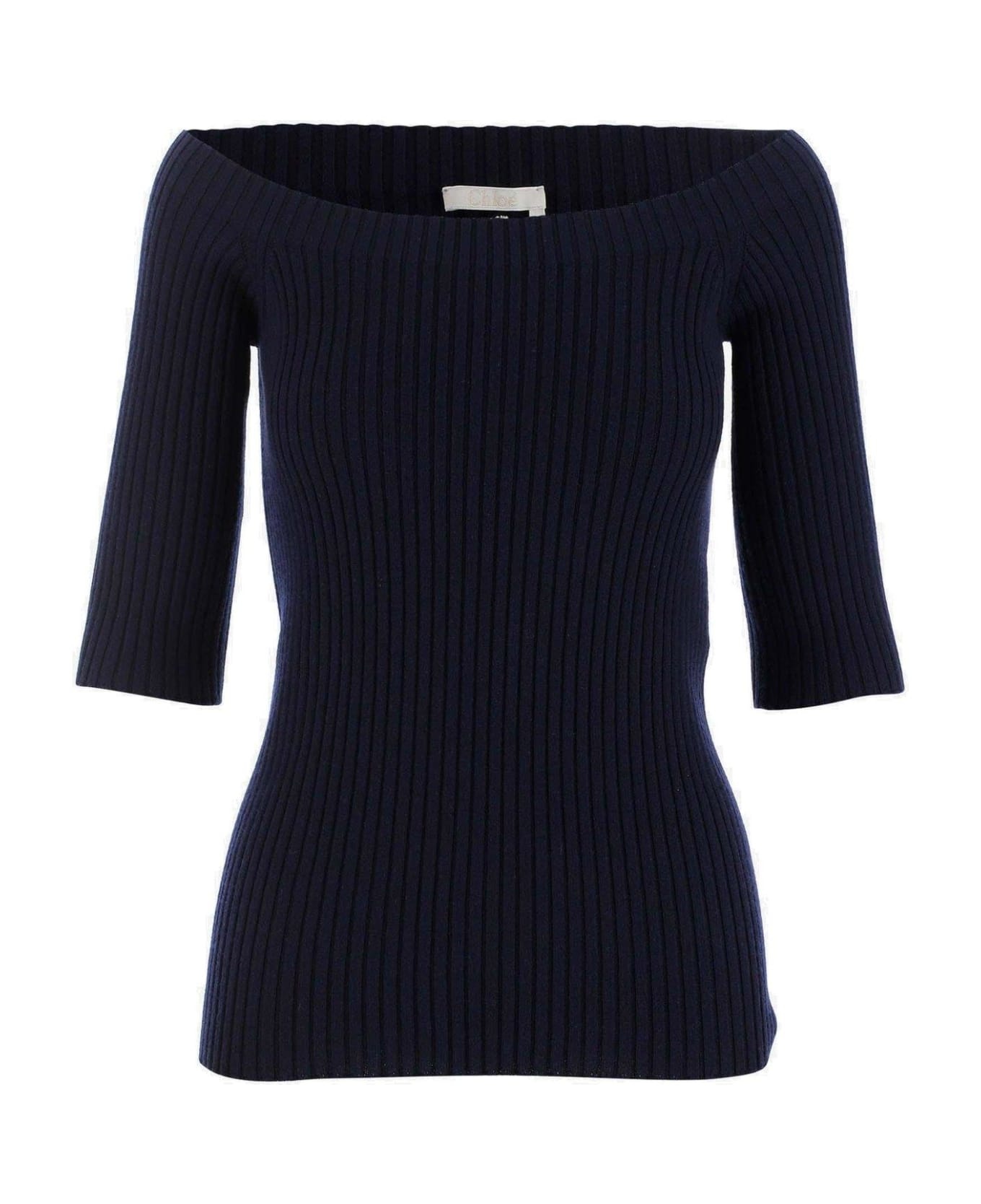 Ribbed Knit Top - 1