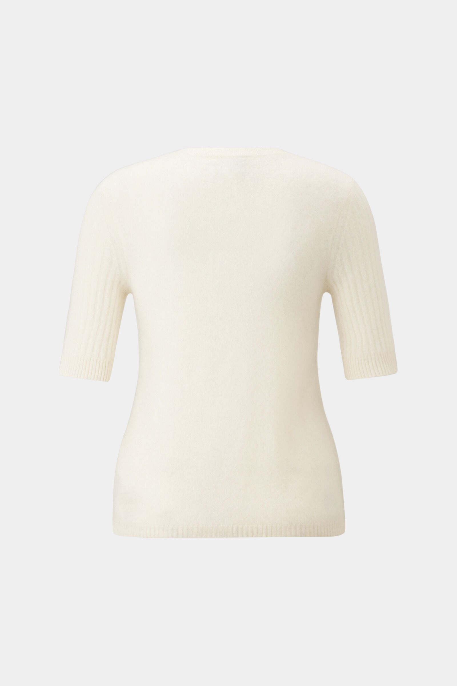 Sue Cashmere short-sleeved sweater in Cream white - 2