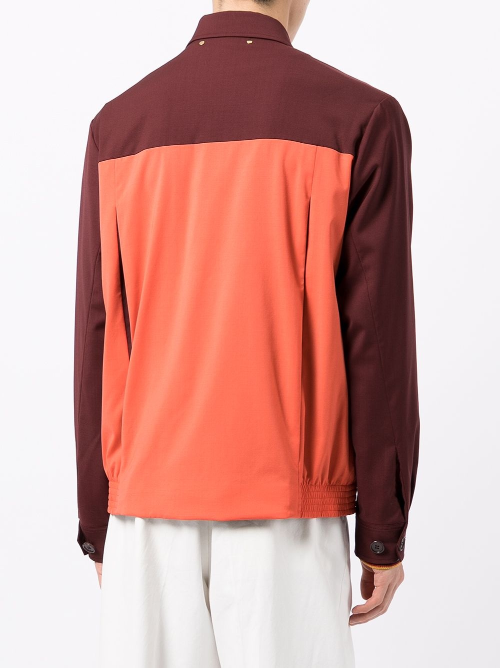 colour block lightweight jacket - 4