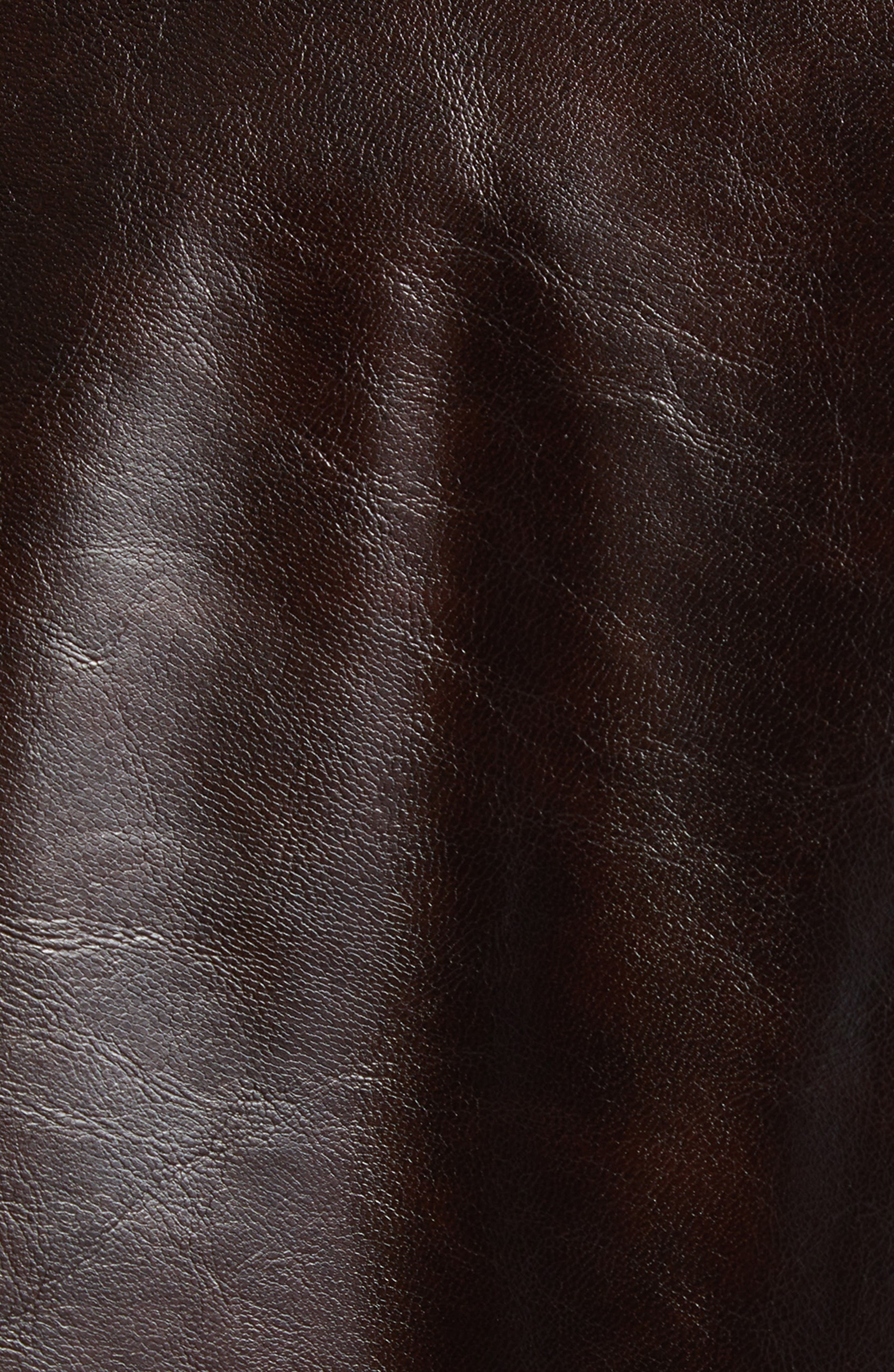 MM6 Maison Margiela Oversize Faux Leather Bomber Jacket in Burgundy at Nordstrom - 6