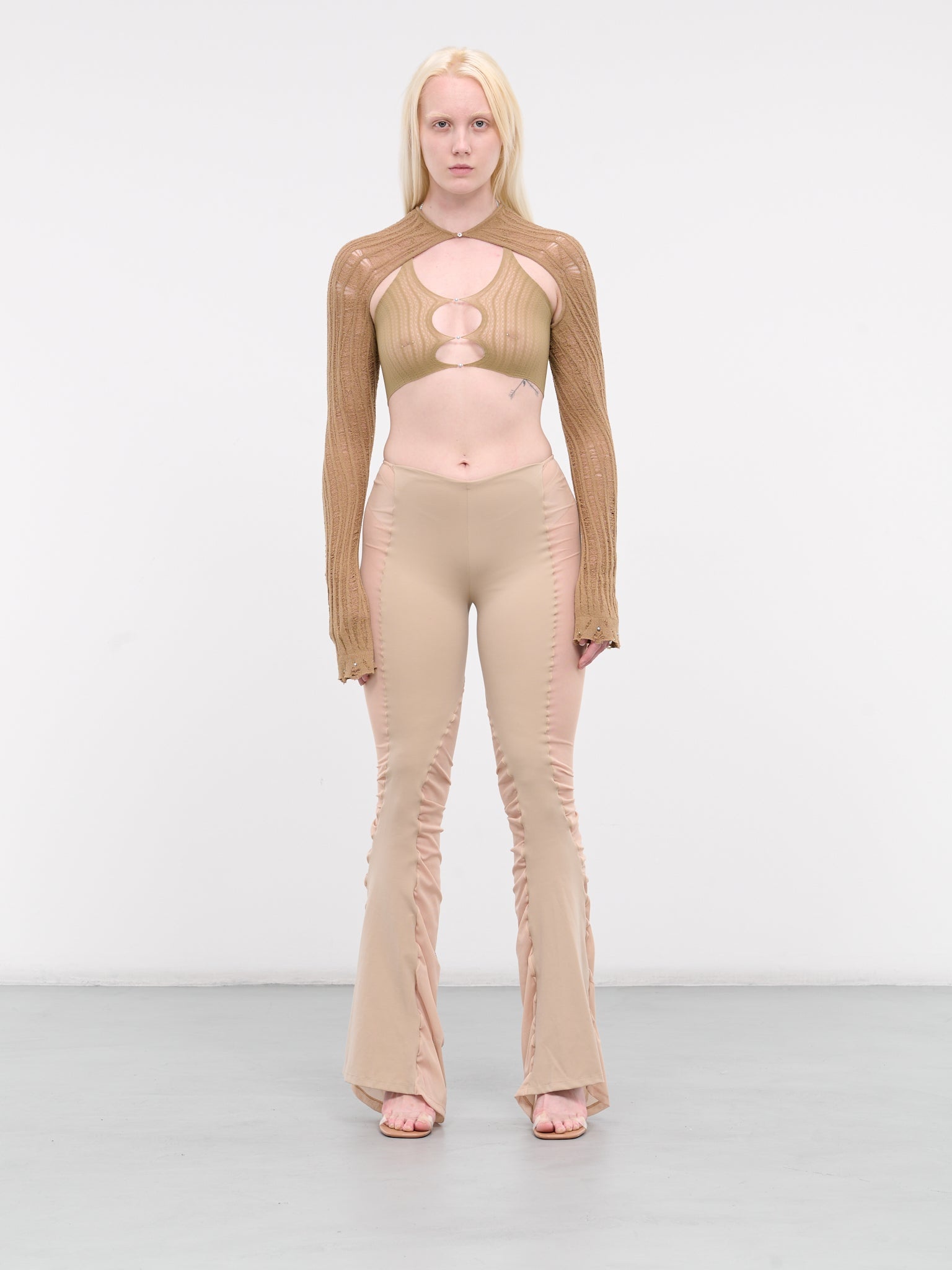 Sheer String Halter Neck Top - 6