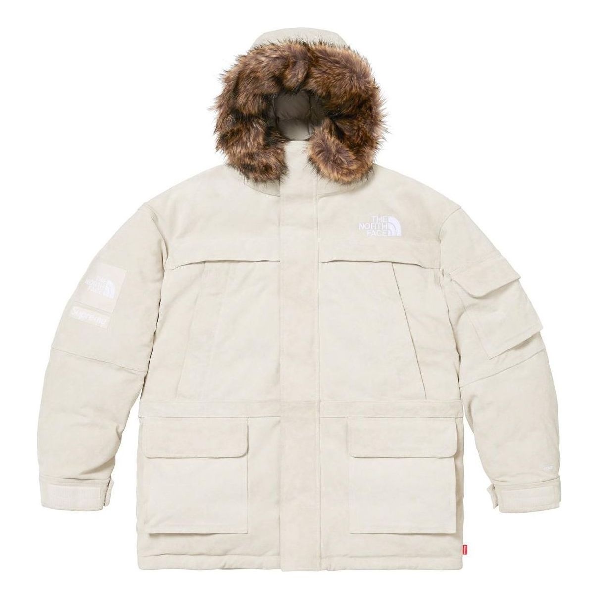 Supreme x THE NORTH FACE FW23 Week15 Suede 600-Fill Down Parka Jacket 'Beige' SUP-FW23-227 - 1