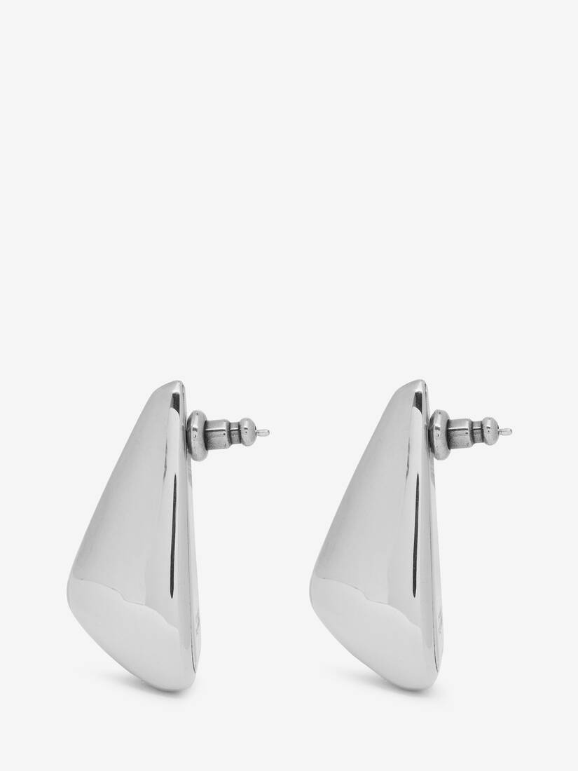 Women's Thorn Claw Earrings in Antique Silver - 2