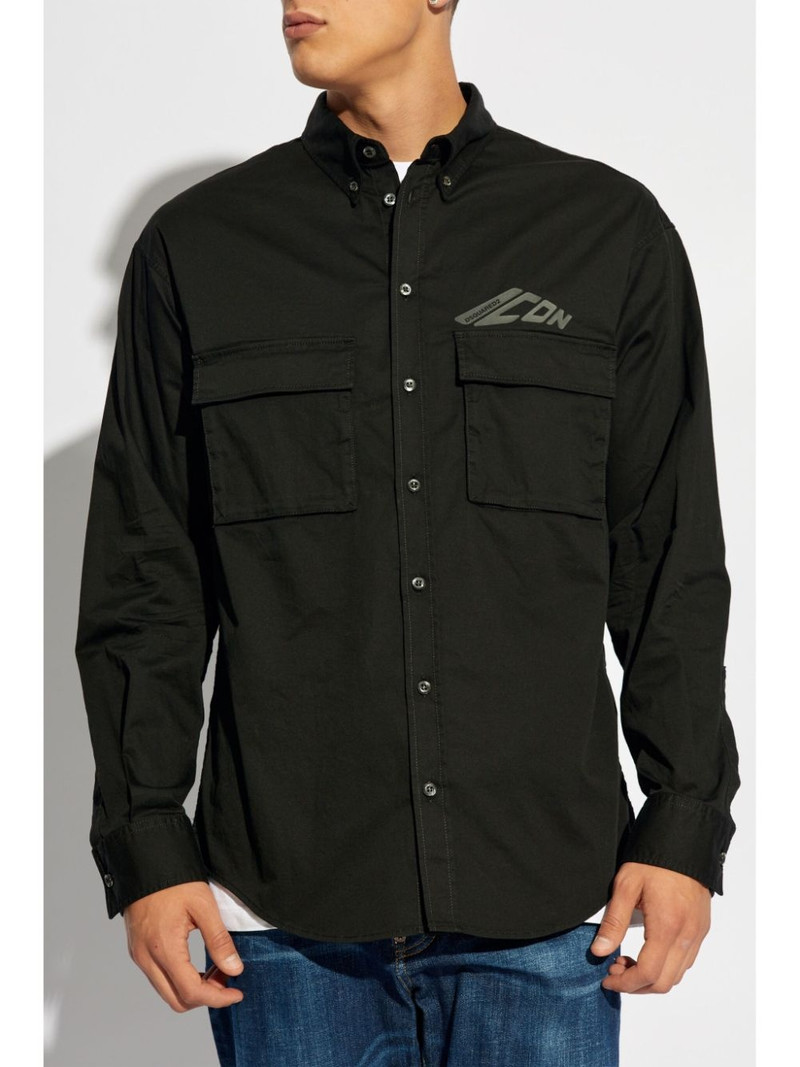 Iconic logo-print shirt 3