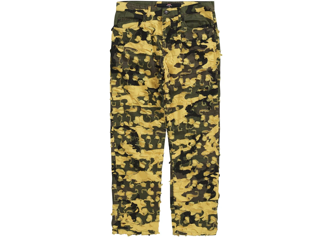 Supreme Griffin 5-Pocket Jean Yellow Camo - 1