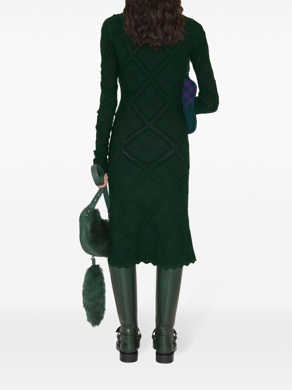 Aran long-sleeve knitted dress - 4