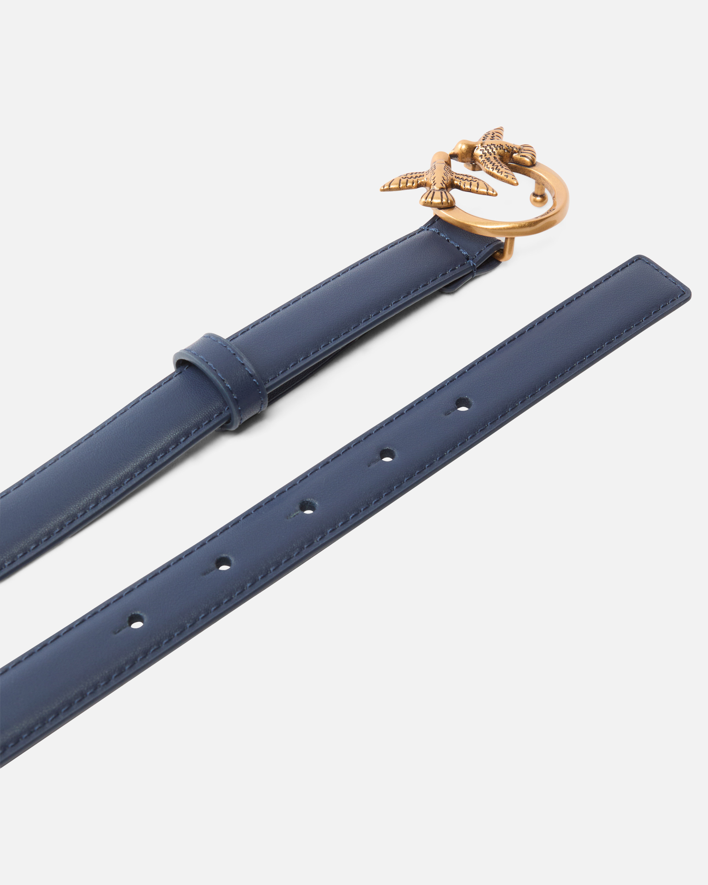 LOVE BIRDS THIN LEATHER BELT 2CM - 3