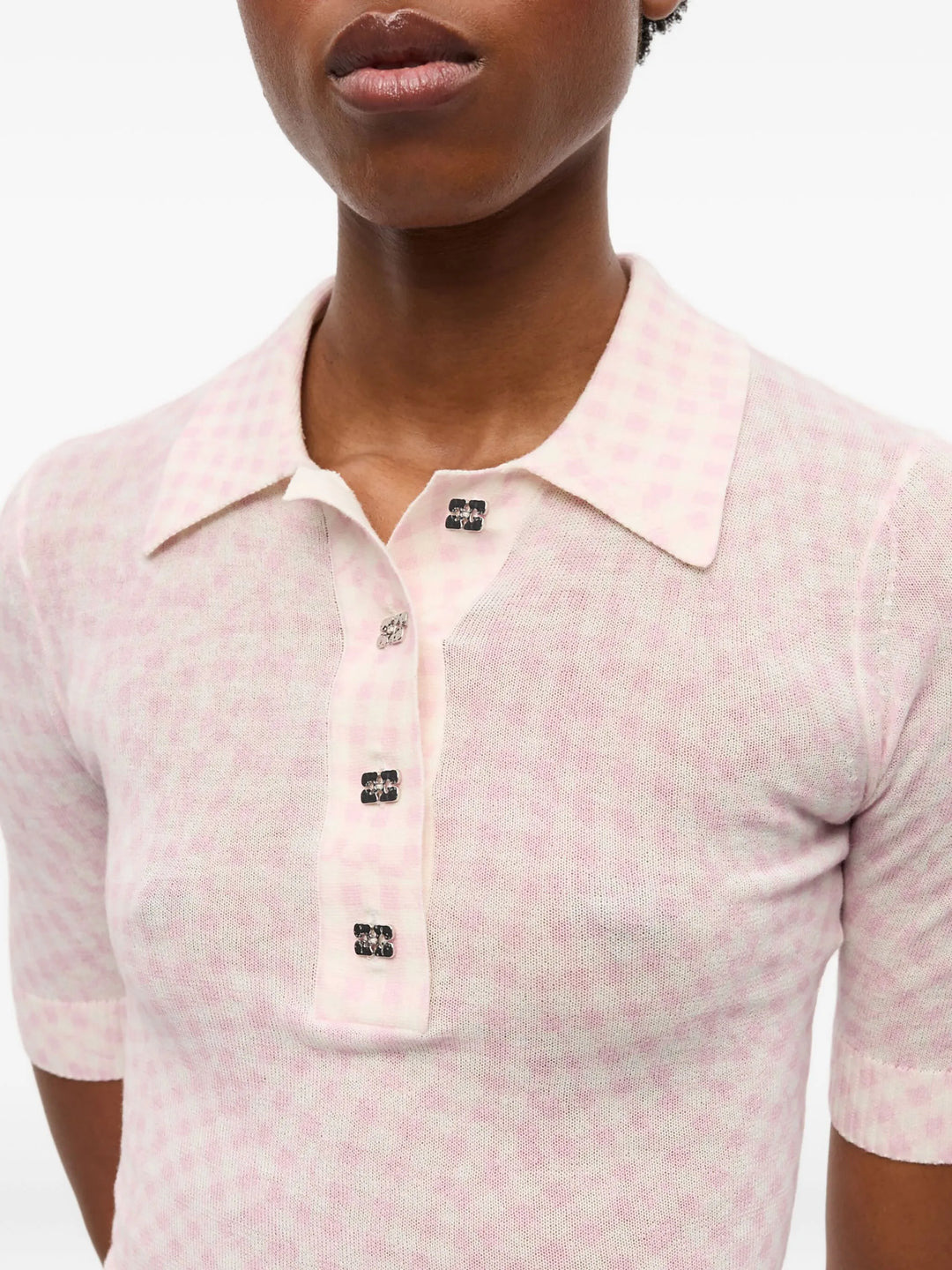 Sheer Cotton Printed Polo - 5