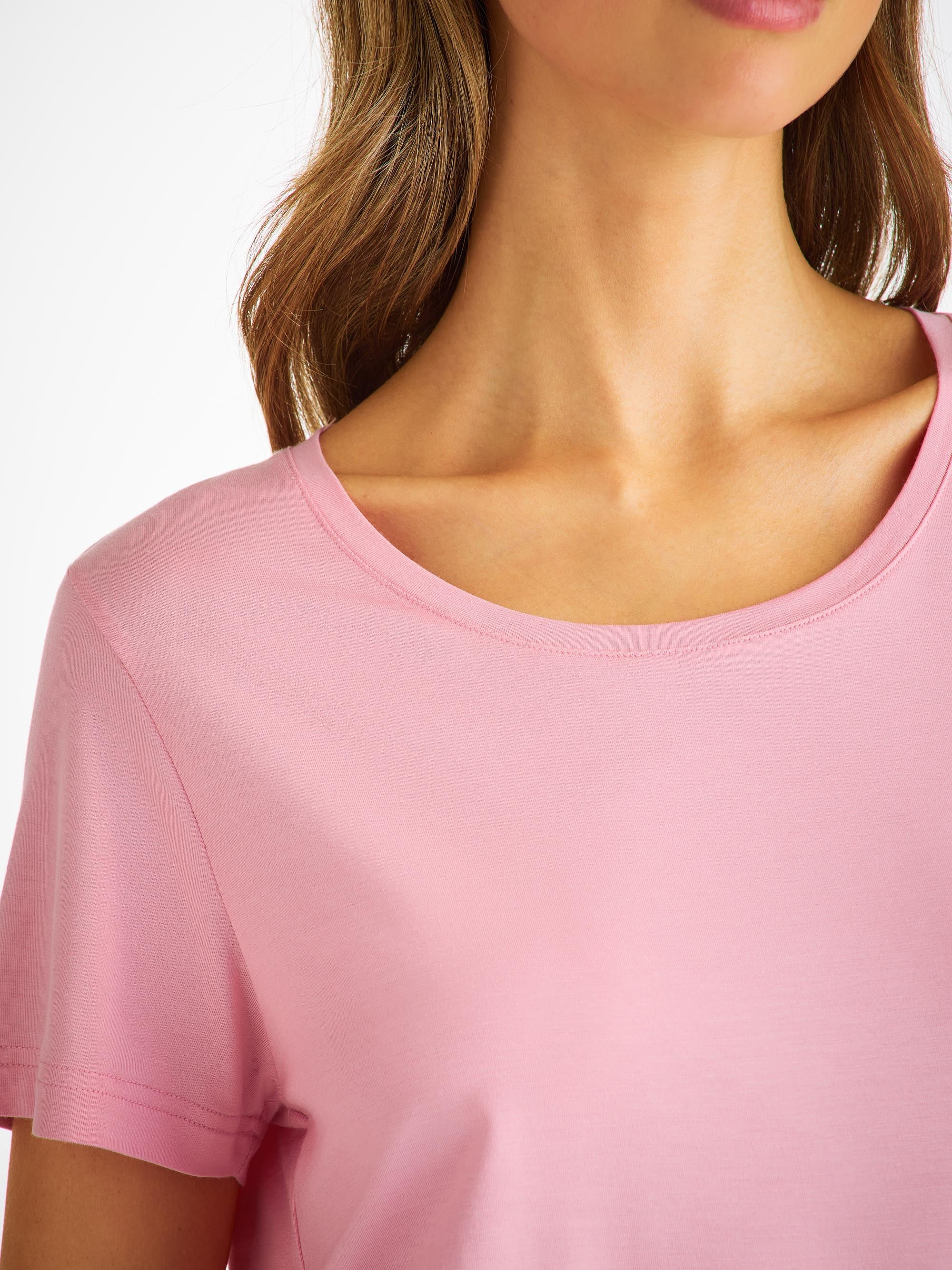 Women's T-Shirt Lara Micro Modal Stretch Ballet Pink - 6