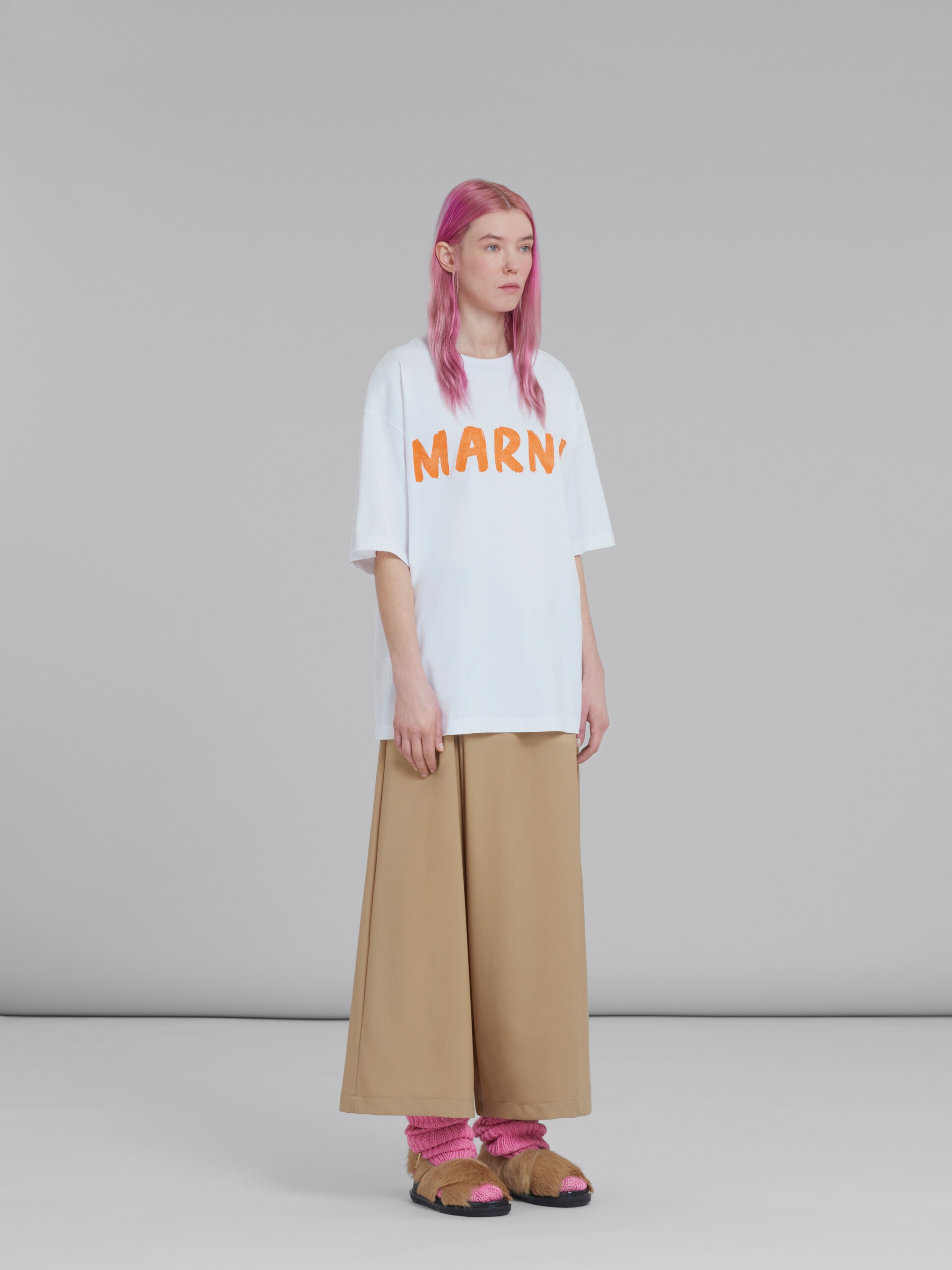 KARATE PANTS IN BEIGE TROPICAL WOOL - 5
