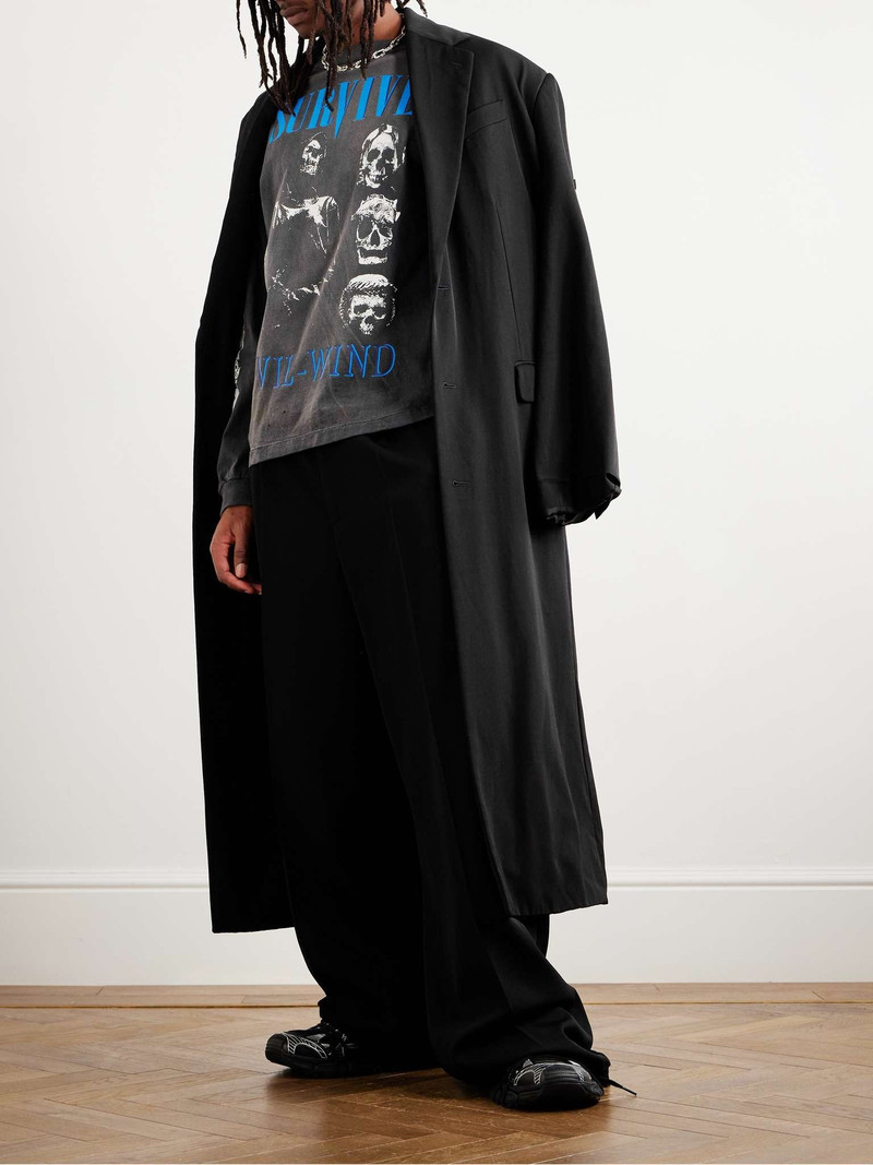 SAINT M×××××× Printed Cotton-Jersey Sweatshirt outlook