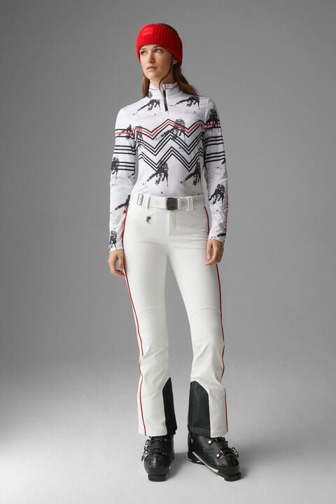 Maddy Ski pants in White/Red - 4